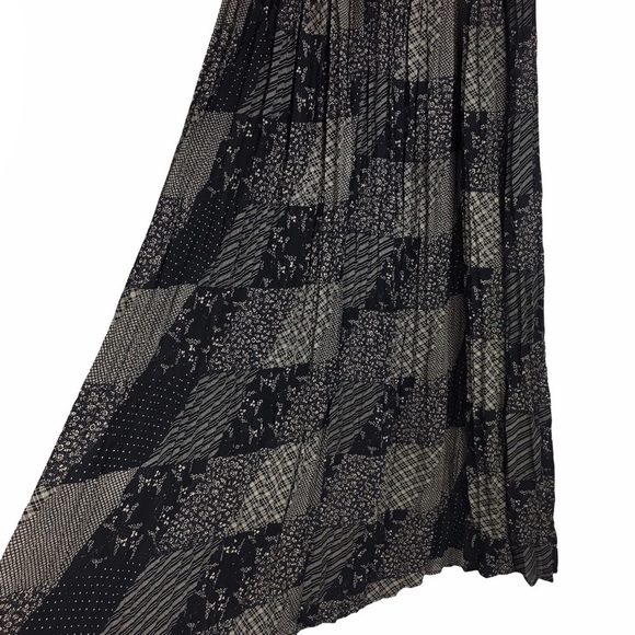 EXPRESS Vintage 90s Y2K Maxi Skirt Patchwork Whimsigoth Floral Sheer Gauzy Small - Picture 2 of 7